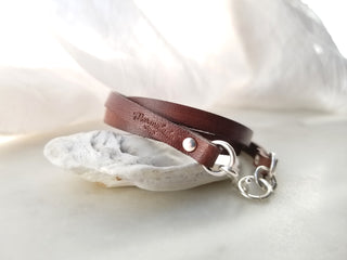 Marmalade Designs Saddle Brown Leather Wrap Bracelet