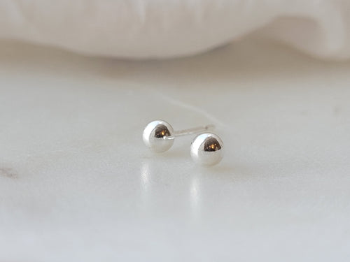 Strut Jewelry Sterling Silver Orb Studs