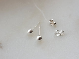 Sterling Silver Orb Studs