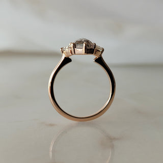 Half-Moon & Hexagon Diamond Ring