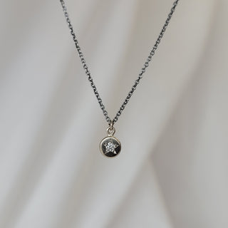 Petite White Star Diamond Necklace