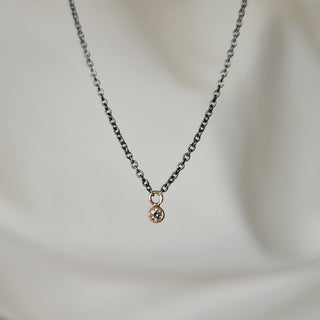 Petite Diamond Drop Necklace