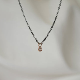 Petite Diamond Drop Necklace