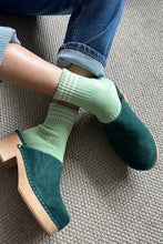 Load image into Gallery viewer, Le Bon Shoppe Girlfriend Socks - Green Leaf