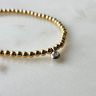 Gold Filled 3mm Single Lucky Stone Bracelet