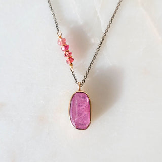 Pink Sapphire Necklace