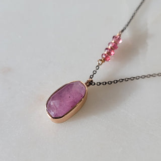 Pink Sapphire Necklace