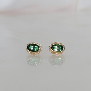 Tsavorite Garnet Stud Earrings