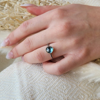 Teal Tourmaline Statement Ring