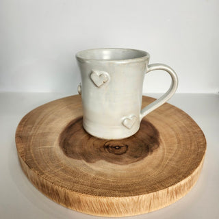 White Heart Mug