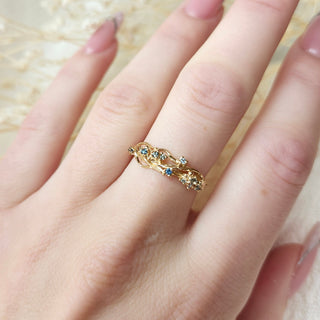 Asrai Garden Ring - Narcissus & Moss