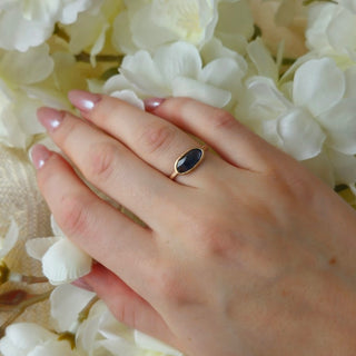 Australian Sapphire Rose Gold Ring