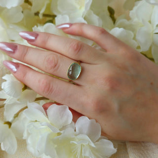 Mint Green Tourmaline Statement Ring