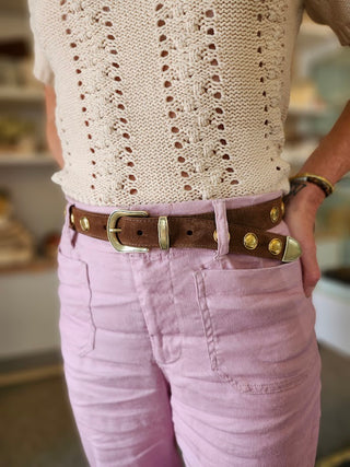 Sezim Suede Belt - Castoro
