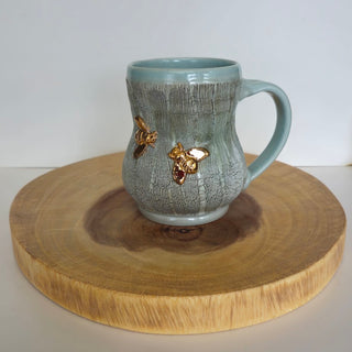 Double Golden Bee Mug 3