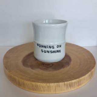 Running On Sunshine Mug - White