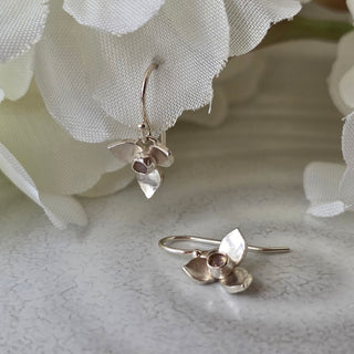 Trillium Moonstone Earrings