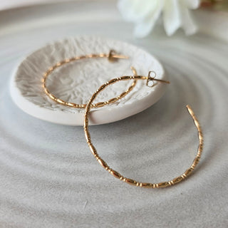 Patterned Hoop Earrings