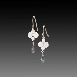 Multi-Disk Labradorite Earrings