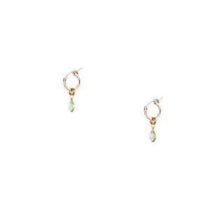Peridot Nahla Hoop Earrings - Small