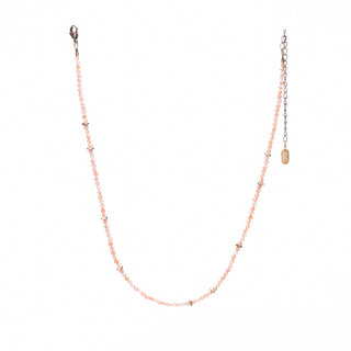 Peach Moonstone Oso Necklace