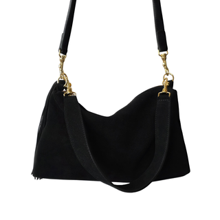 Colson Bag - Black Suede