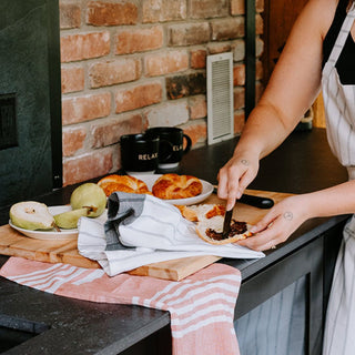 Homestead Kitchen Towel Set of 2 - Black/White