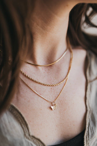 2mm Gold Rope Chain Necklace