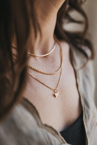 2mm Gold Rope Chain Necklace