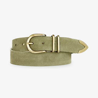 Fayla Suede Belt - Light Olive
