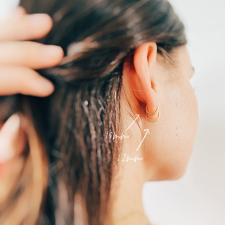 Sleeper Huggie Hoops: 12 MM