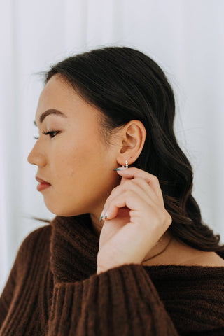 Sterling Silver Mini Ball Hoops