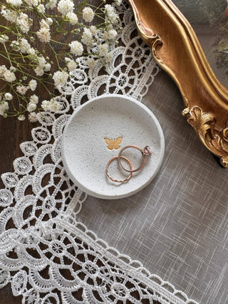 Speckled Butterfly Ring Dish