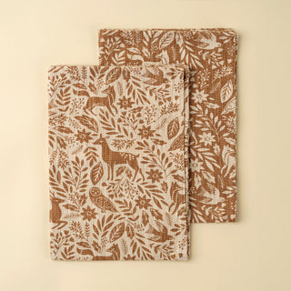 Wildwood Tea Towels Tawny- Set of 2