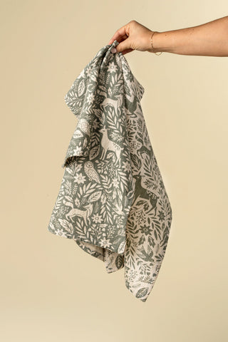 Wildwood Tea Towels Forest Green- Set of 2