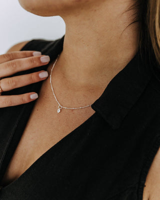A Little Love Sterling Silver Tiny Heart Necklace