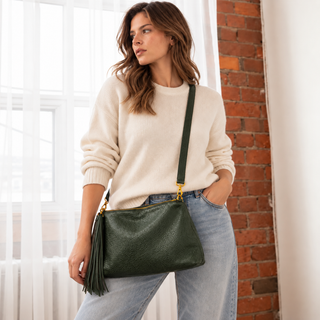 Colson Bag - Pebbled Leafy Green