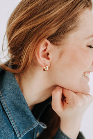 Rosie Teardrop Hoops Gold Filled