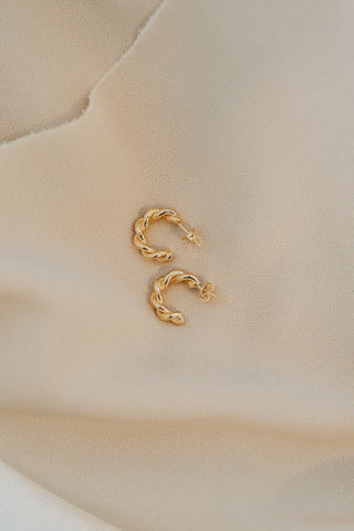 Gold Filled Mini Twist Hoops