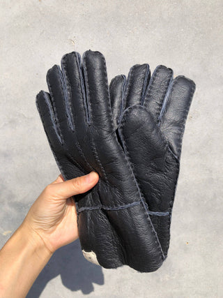 Shearling Glove - Black