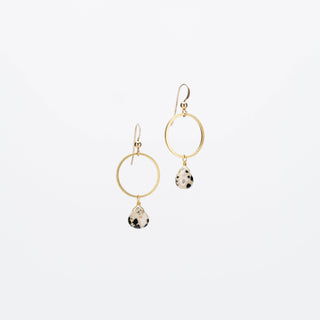 Rhea Earrings - Dalmation Jasper