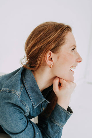 Rosie Teardrop Hoops Gold Filled