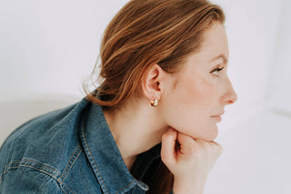 Rosie Teardrop Hoops Gold Filled