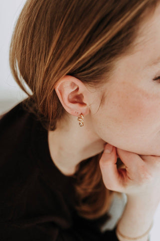 Gold Filled Mini Twist Hoops