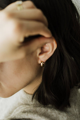 Rosie Teardrop Hoops Gold Filled