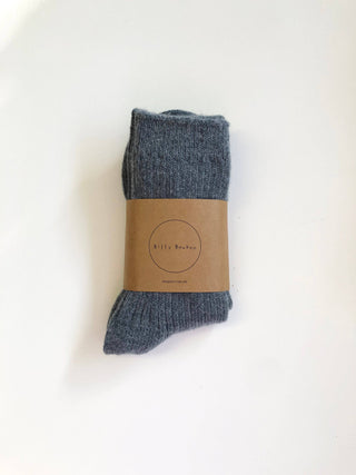 Iceland Wool Socks - Dusty blue