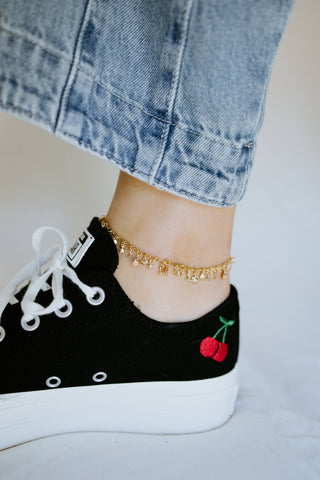 Gold Filled Celestial Charm Anklet