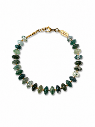 Moss Agate Marlow Bracelet - one of kind