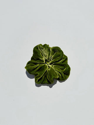 Silk Velvet Scrunchies -  Peridot