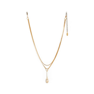 Livia Necklace: Coral Jade